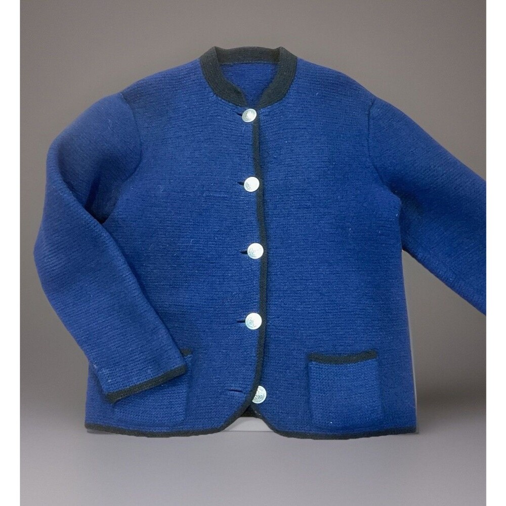 HOFER Austrian Wool Jacket Heavy Boiled Tyrol Germany VTG Womens Sz Large